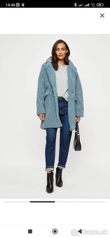 Modrý kožušinový kabátik - 2