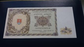 5000 korun slovenskych 1944 Knieza Mojmir - 2