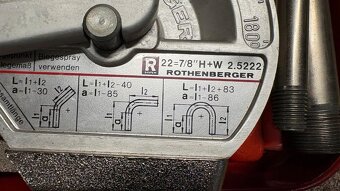 Rothenberger Robend H+W ohybacka rur - 2