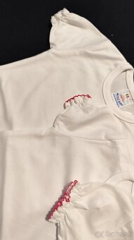 Biele dievčenské body 62/68 3ks - 2