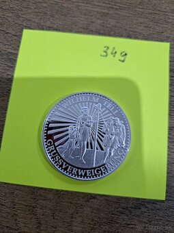 Investičná Ag minca 34g - 2