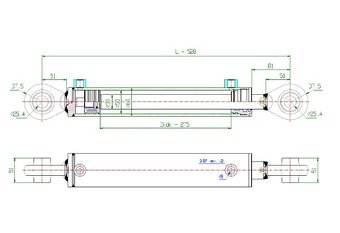 Hydraulický spojovací valec namiesto centrálnej šruby ( špan - 2