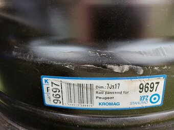 Plechove disky Peugeot 7Jx17 - 2