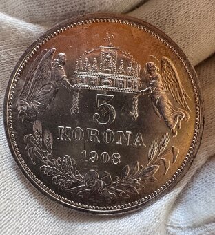 Luxusna 5 korona 1908 kb stav - 2