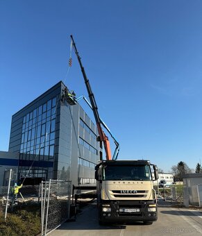 Autodoprava s hydraulickou rukou - dosah 25m - 2