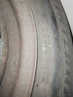 Predám plechové disky 16" 5x112 plus zimne pneu - 2