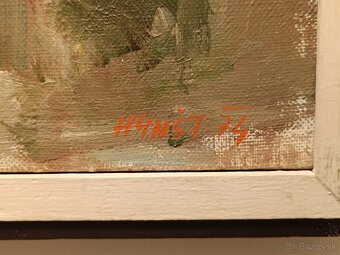 Obraz Jaromír Hynšt, Veselí n Moravou, olej 45x69 - 2