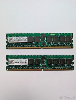 Serverová RAM Transcend DDR2-400 Registered ECC — 8 GB spolu - 2