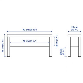 Stolík biely Ikea Lack - 2
