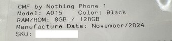 Predám Mobilný telefón Nothing CMF Phone 1 8 GB / 128GB - 2