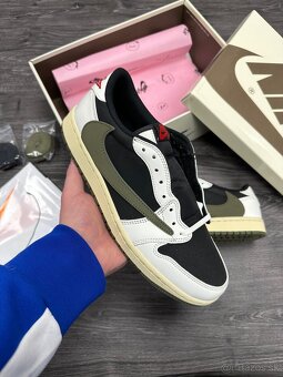 JORDAN 1 OG SP TRAVIS SCOTT REVERSE Olive tenisky - 2
