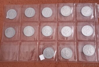 Predám komplet mince 5 hal. 1962 - 76, 1953-1955 - 2