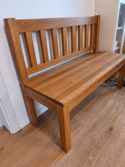 Lavica - dub (masív) 120 cm - 2