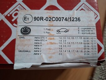 Predám predné brzdové kotúče pre Opel Astra H, J - 2