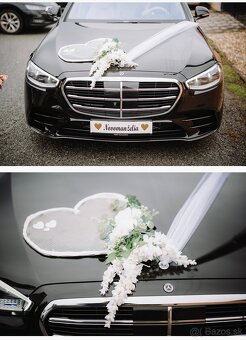 Svadobná výzdoba na auto - 2