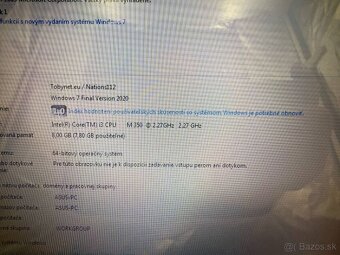 Notebook ASUS i3 M350 / 8GB RAM / 500GB / GeForce 310M - 2