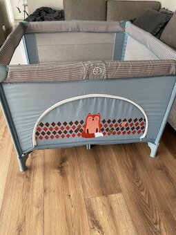 Cestovná postieľka/ohradka Lionelo Playpen Lene Blue Sky - 2