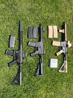 2x full upgrade m4, kwa mp9, plynová brokovnica - 2