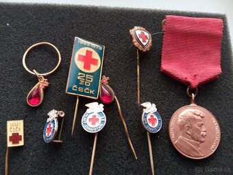 Odznaky medaile zdravotníctvo.CSCK.Jansky.Krv. - 2