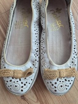 Dámske kožené baleríny rieker 36 - 2