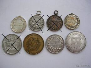 Konvolut medaili rôznych ročníkov v počte 5 kusov - 2