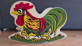 LACNO Retro starý hojdací Kohút sedačka - 2