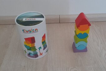 Drevená balančná skladačka Kubi - 2