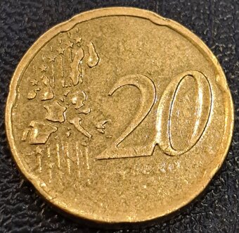 Mince 20 euro chyboražba - 2