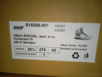 Taras bosp polovysoké 28,5 - 43 veľ. - 2