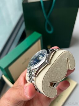 Rolex Datejust Blue “Motif dial” 41mm, Full set - 2