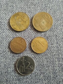 Predam mince 10 korun SR a 1 Koruna. 2 koruny - 2