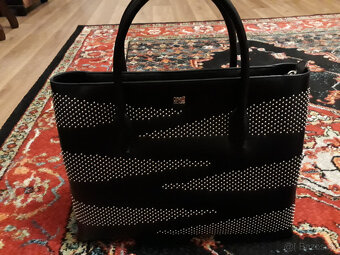 čierna kožená kabelka cavalli class  - nová - 2