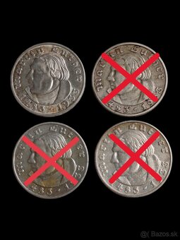 2 Marka 1933 Luther mincovne F - 2