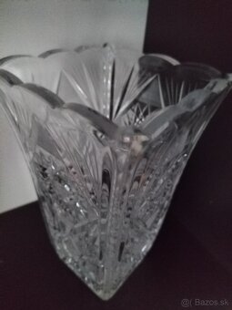 Predám kryštálovú vázu a misu - 2