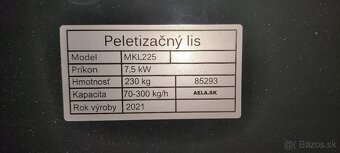 Lis na pelety zosilnená verzia 200/225mm matrica - 2
