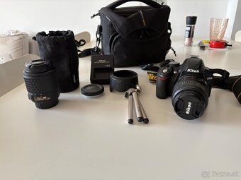 Nikon D3100 + 2 objektívy + príslušenstvo – kompletný set - 2