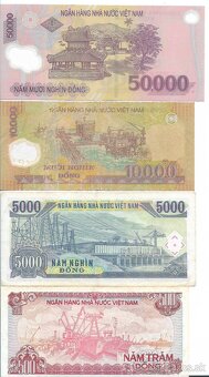 Vietnam, 500,5000,10000,50000 Dong 1988-1991 - 2