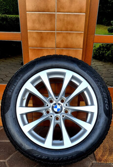 alu R17 5x120, senzory tlaku, zimné pneu 225/55, orig. BMW 5 - 2
