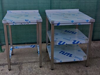 Nerezové pracovné gastro stoly do veľkokuchyne - 2