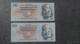 2x 20 Kčs 1970 - 2