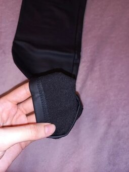 Legíny z kože s flísom, S - 2