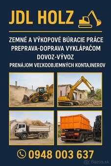 Preprava,doprava kontajner odvoz sute, sypkých materiálov - 2