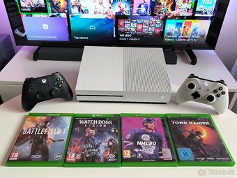 XBOX ONE S 1TB / 2X OVLÁDAČ / HRY - 2