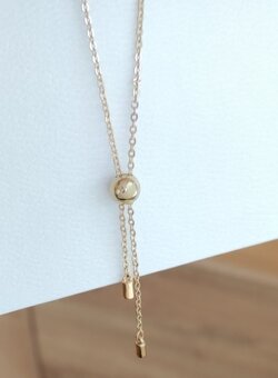 Pozlátená retiazka Swarovski - 2