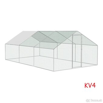 Klietkový výbeh s plachtou pre sliepky - 2