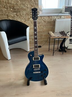 SX EC3H Translucent Ocean Blue Elektrická gitara - 2