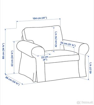Kreslo Ektorp IKEA - 2