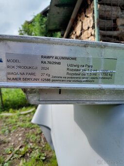 Nájazdove hliníkové rampy - 2