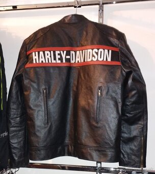 Moto Nová Kožená Bunda Harley Davidson - 2