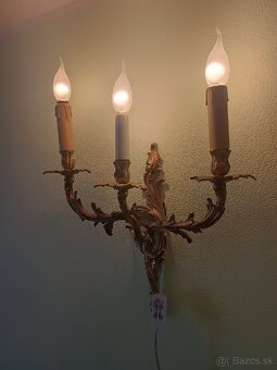 Nádherná francúzka starožitná lampa - 2